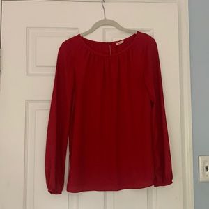 Loft red blouse